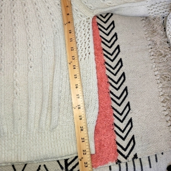 Guinevere Alpaca Wool Blend Chunky Knit  Cream Sweater, sz XS - Picture 7 of 10